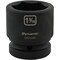Dynamic 1" Drive Standard Socket, Black Phosphate, Tools 1-9/16" X 1" Drive, 6 Point Standard Length D025350 - alternate 1